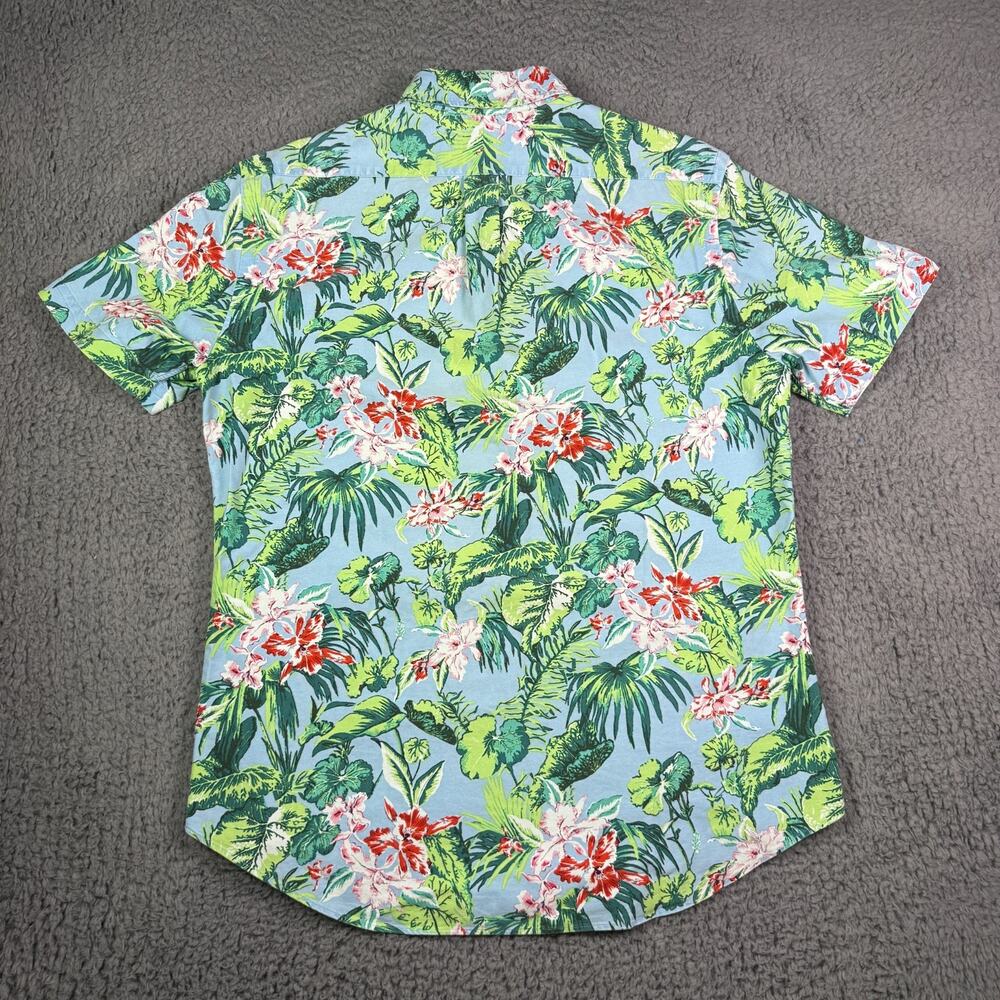 Ralph Lauren Shirt Mens L Floral Hawaiian Aloha Beach Slim Oxford Button OCBD - Picture 5 of 8